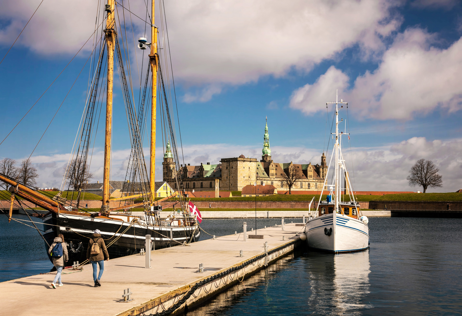 View of Kronborg castle and sail boats in the harbour of Helsingor, Denmark.; Shutterstock ID 1357967771