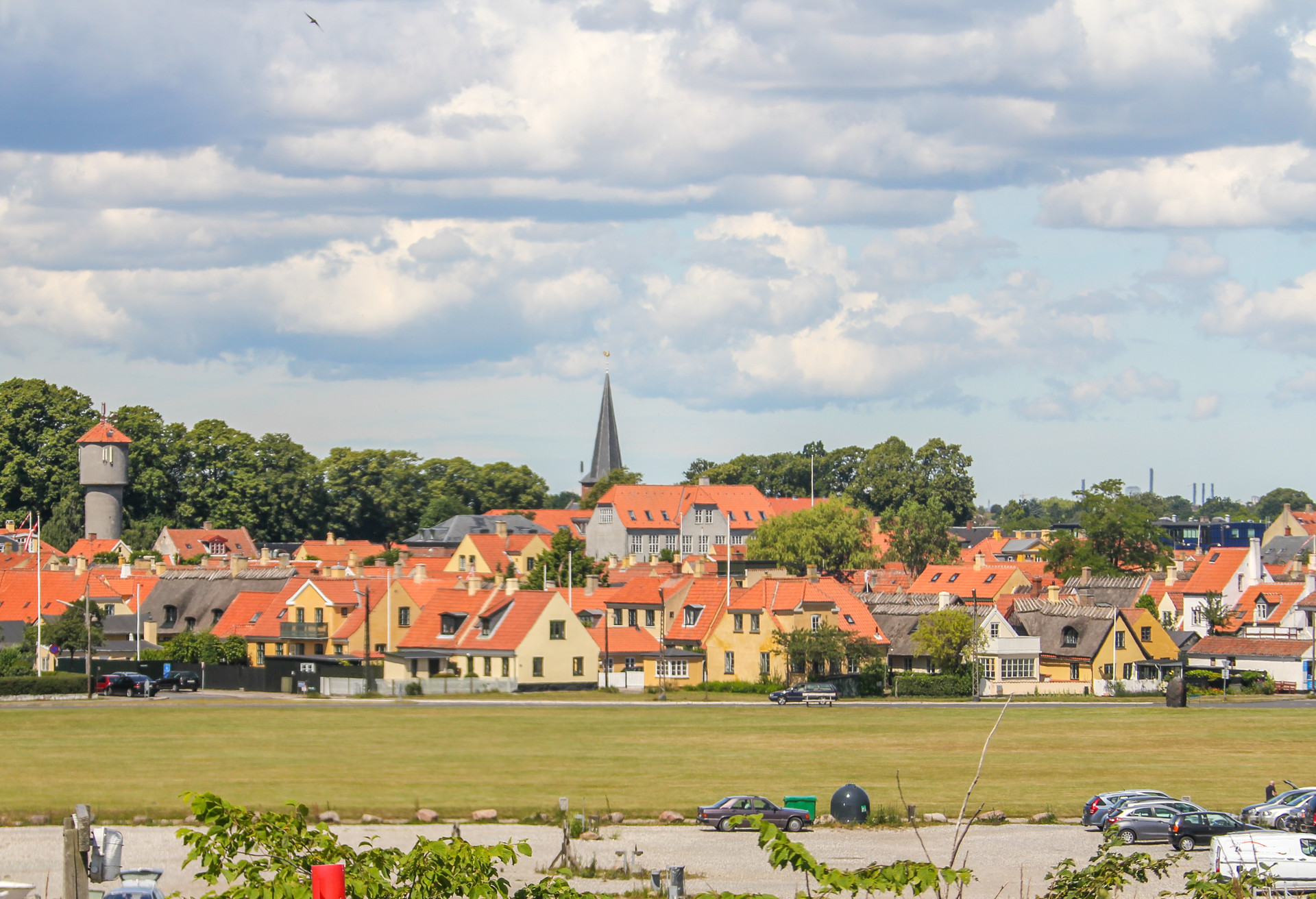 beautiful cityscape with street and houses in Dragor, the main town and the seat of the municipal council of Dragor Municipality (Denmark). It is on the southeastern coast of the island of Amager ; Shutterstock ID 1374171884