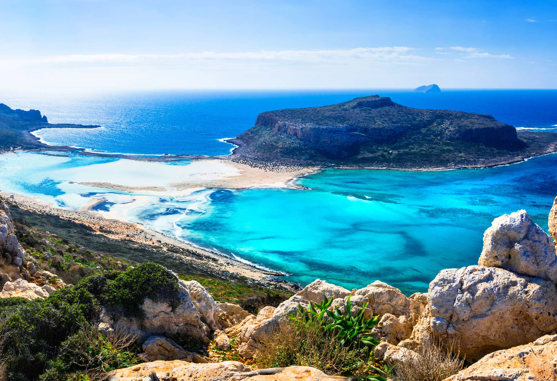 En betagende udsigt over Kreta, Grækenland.