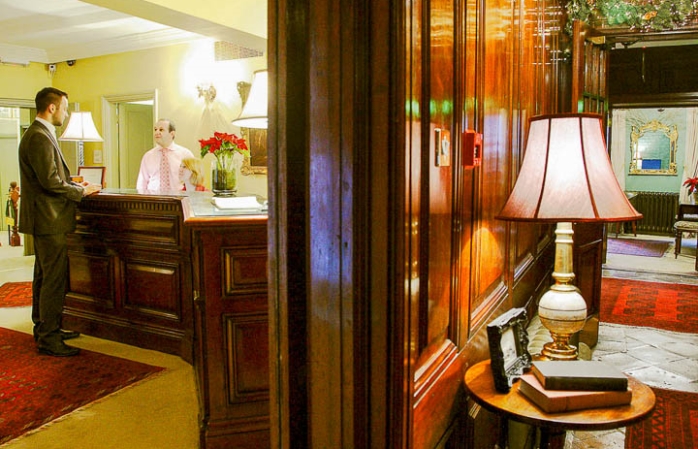 Foyeren på Rookery, et af de bedste luksushoteller i London