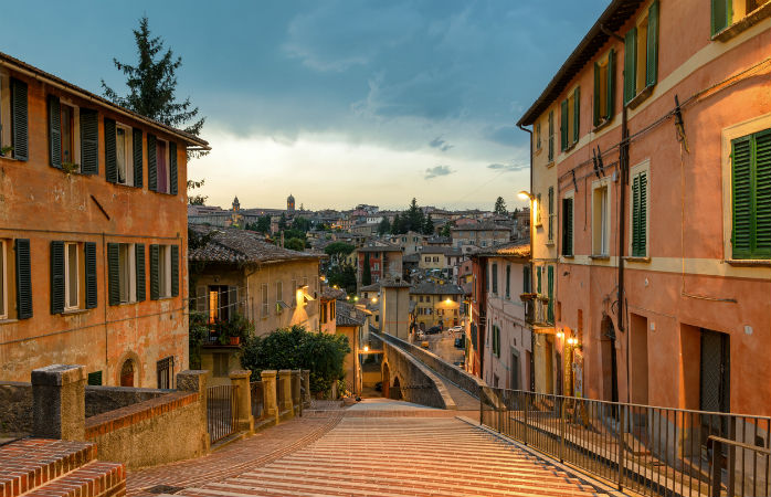 Storbyferie til hyggelige og historiske Perugia i Italien