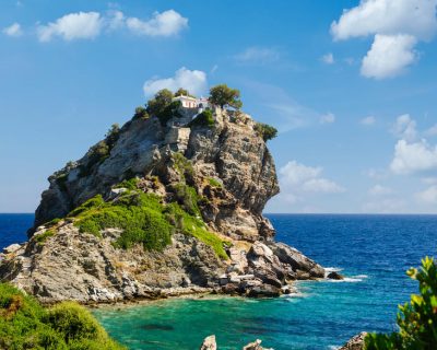 Famous Agios Ioannis church on Skopelos