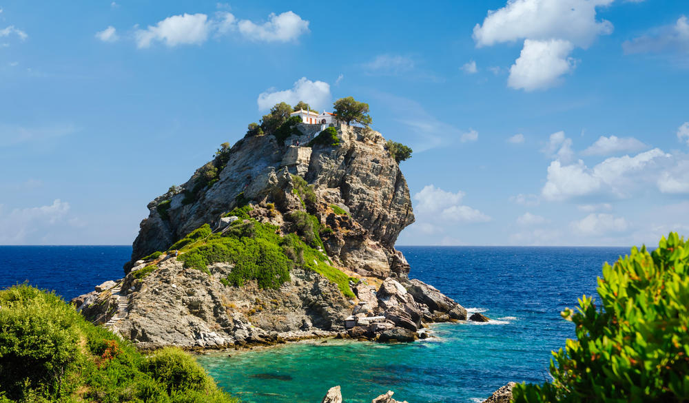 Famous Agios Ioannis church on Skopelos