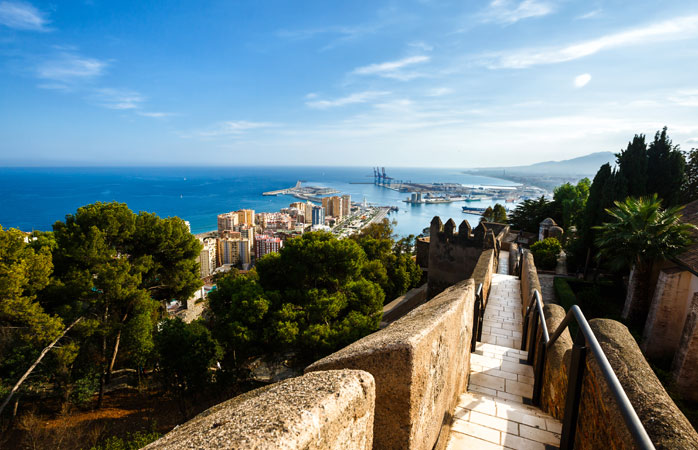 Byens bedste udsigt er fra Gibralfaro