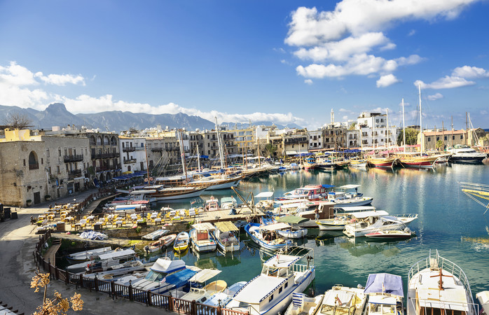 Girne havneområde på Cypern