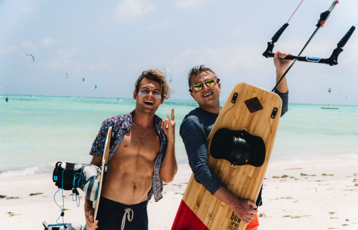 Surfing på Zanzibar