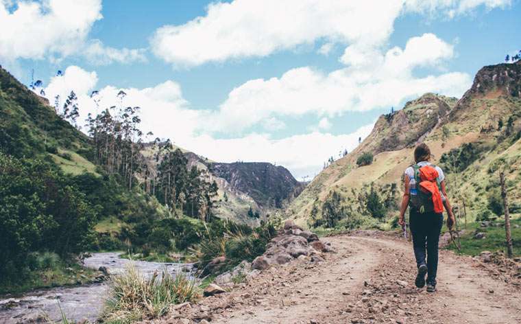 Vandretur i Quilotoa Loop, Ecuador