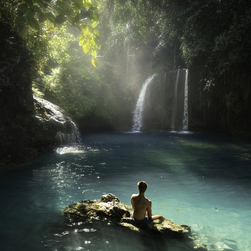 Kasawan Falls i Filippinerne