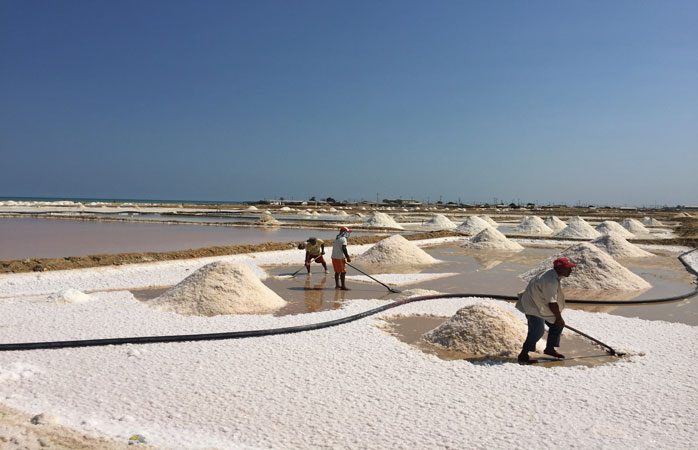 Første stop i La Guajira: saltminen i Urbia
