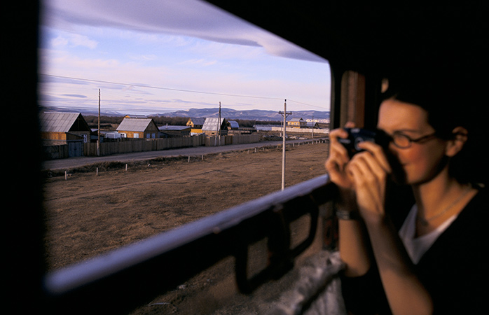 Landskaber set fra Den Transsibiriske Jernbane mellem Irkutsk og Ulan Ude