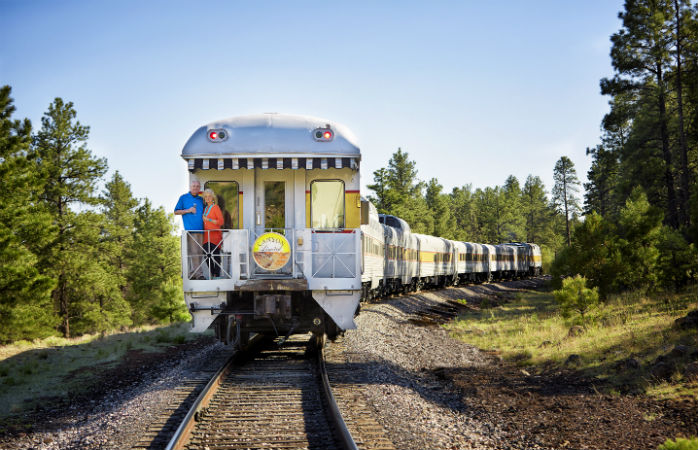 The Grand Canyon Railway er en af verdens smukkeste togrejser