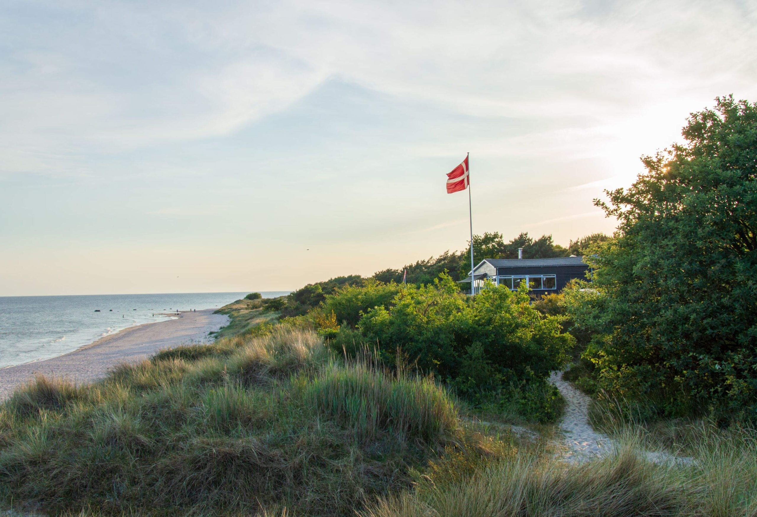 Idyllic view close to beach at the Baltic Sea