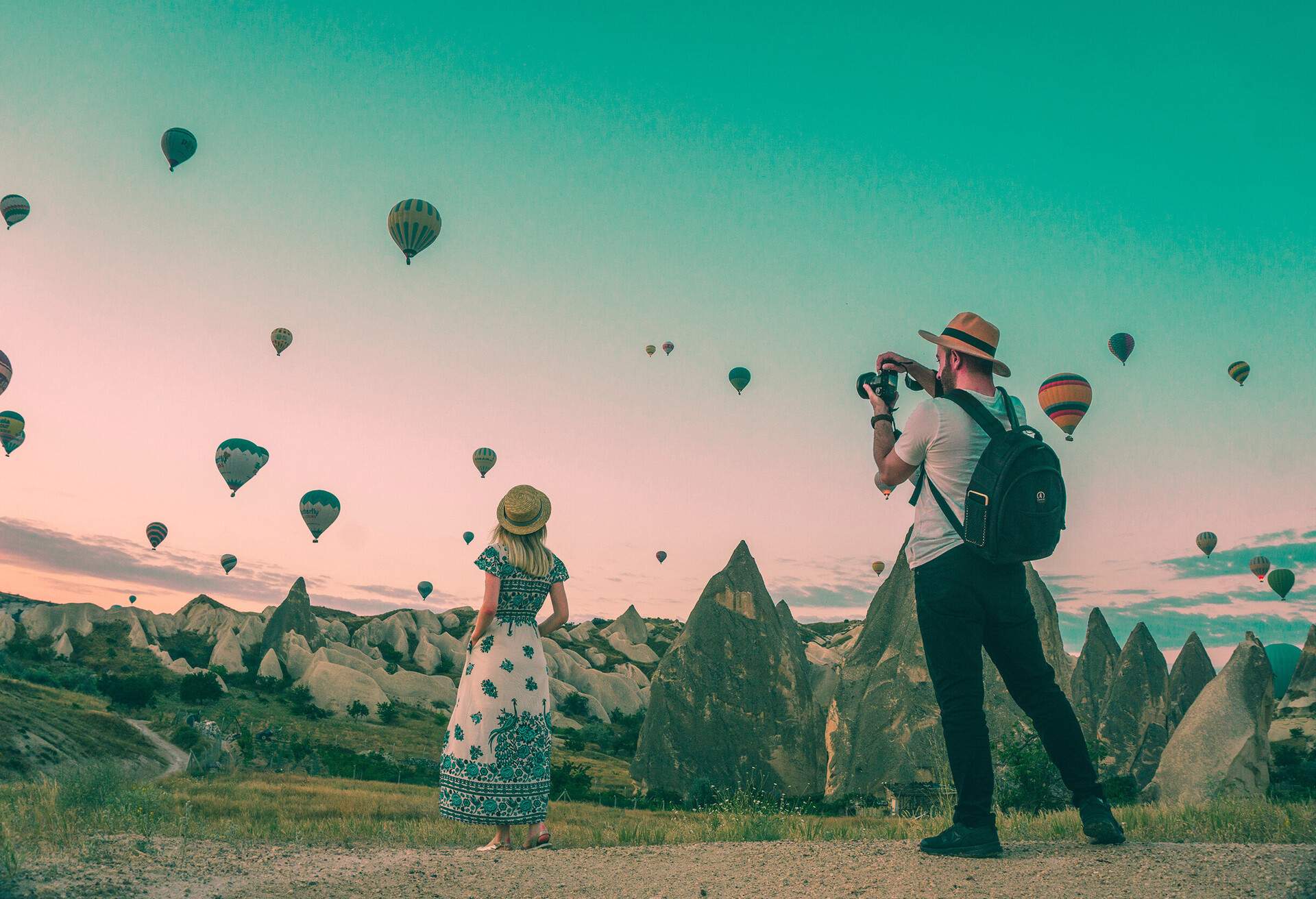 Air balloons in Cappadocia, Turkey