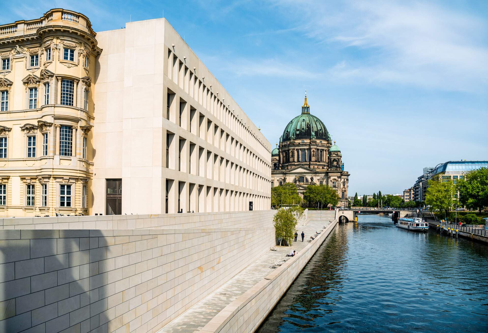 rebuilt City Palace and The Berliner Dom.Berlin, Germany