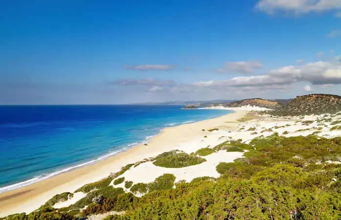 Golden Beach the best beach of Cyprus, Karpas Peninsula, North Cyprus