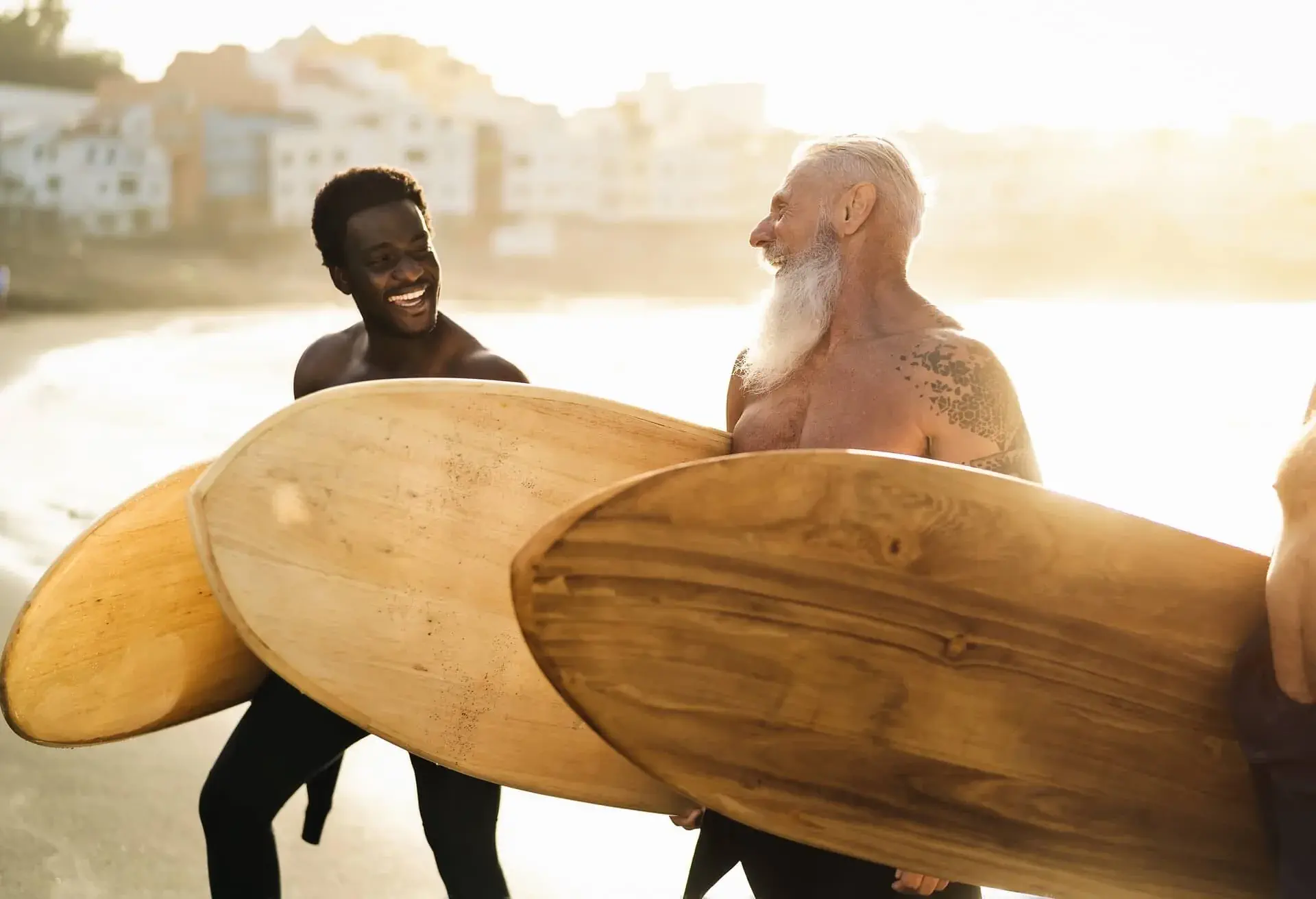 person surfing