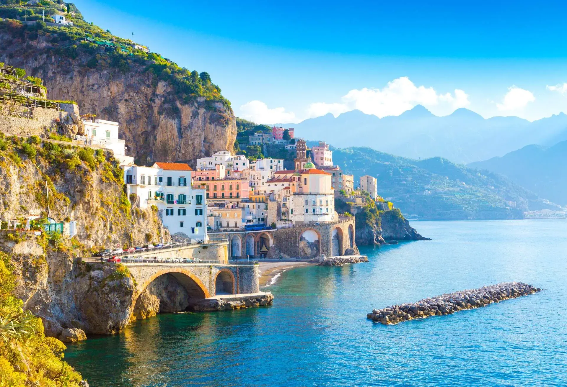 italy amalfi mediterranean sea