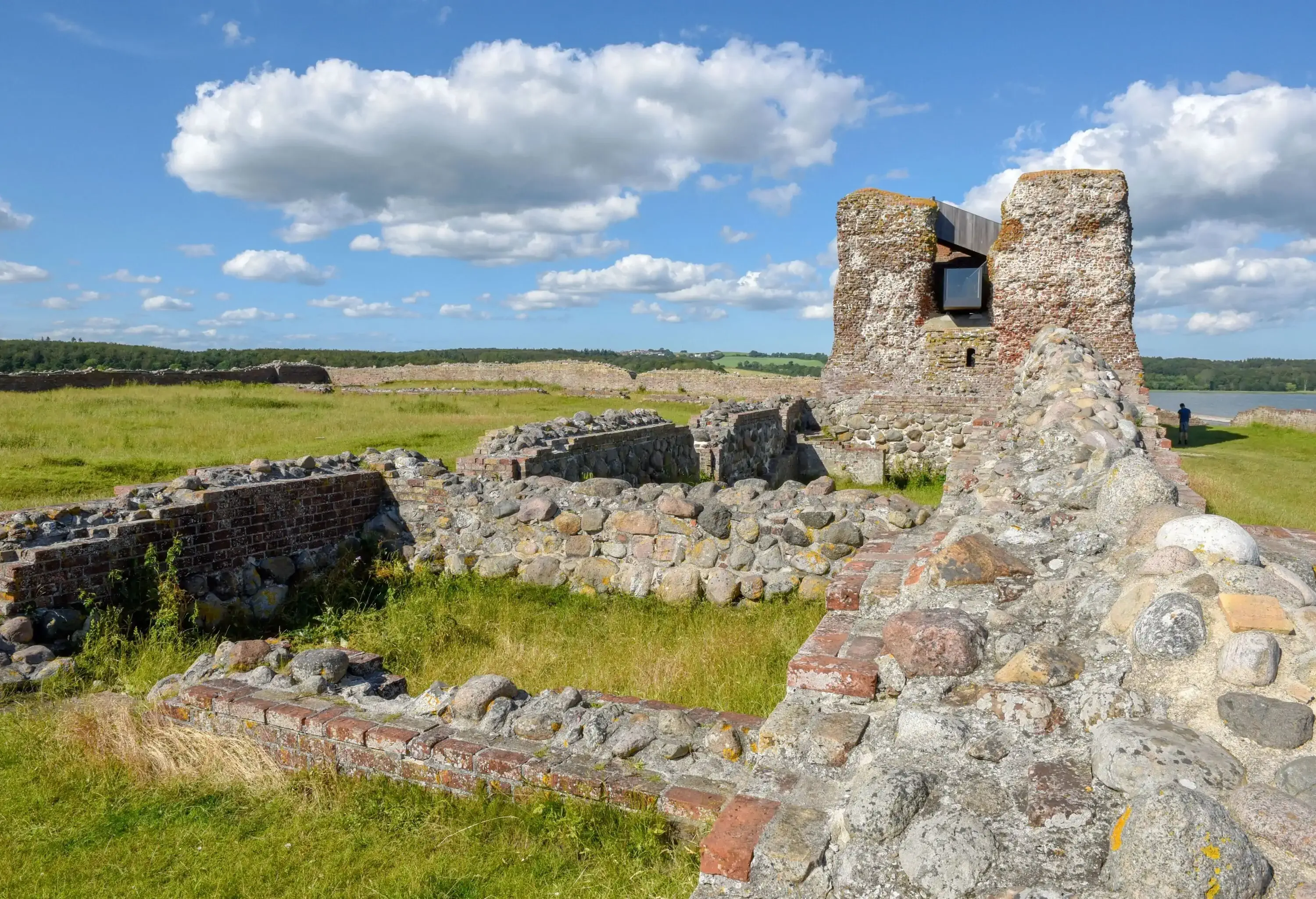 Kalo castle ruins at Mols Bjerge National Park on Djursland in Denmark